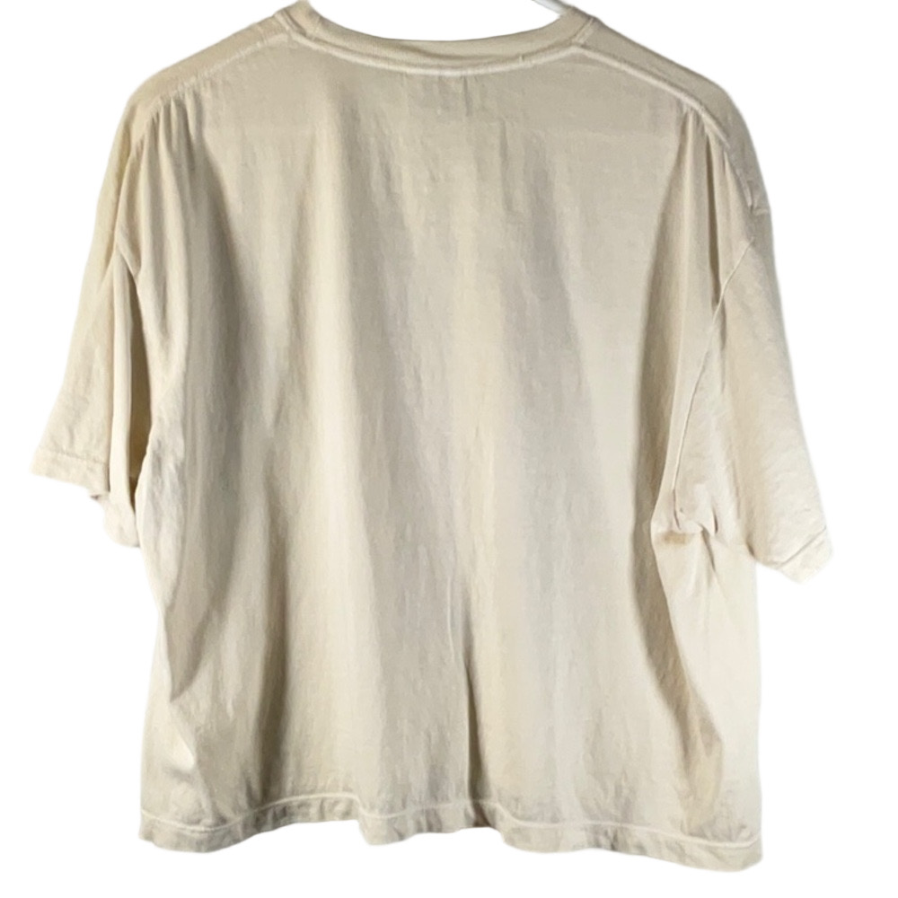 Cream Graphic Tee with Red and Blue Print - Picture 4 of 4
